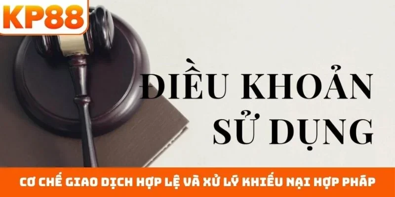Điều Khoản Điều Kiện 3 Cơ chế giao dịch hợp lệ và xử lý khiếu nại hợp pháp