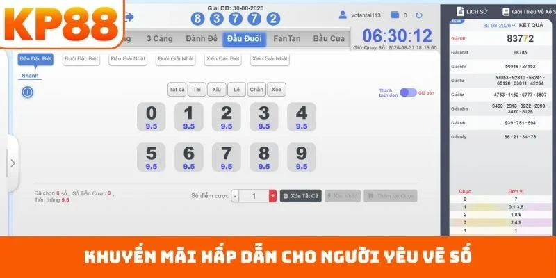 Khuyến mãi hấp dẫn cho người yêu vé số