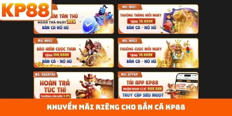 Khuyến mãi riêng cho bắn cá KP88