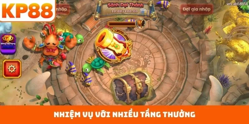 Nhiệm vụ với nhiều tầng thưởng