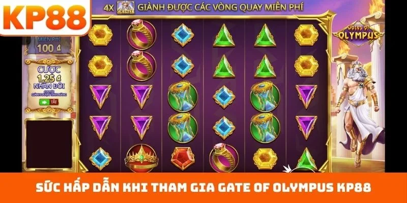 Sức hấp dẫn khi tham gia Gate of Olympus KP88